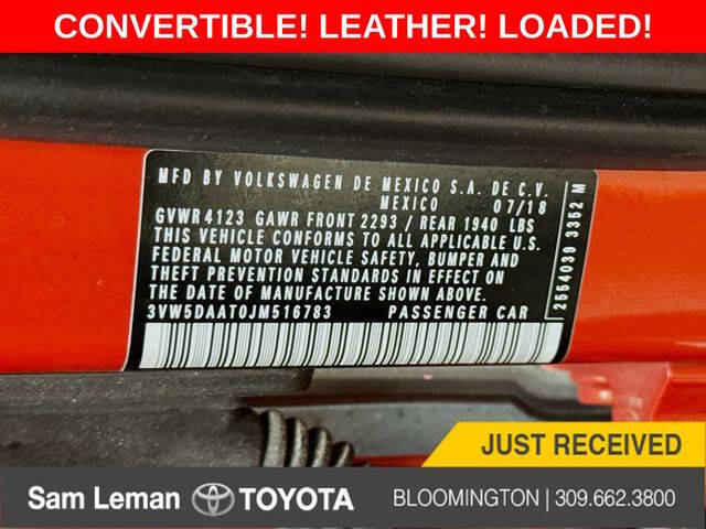 2018 Volkswagen Beetle Convertible 2.0T S