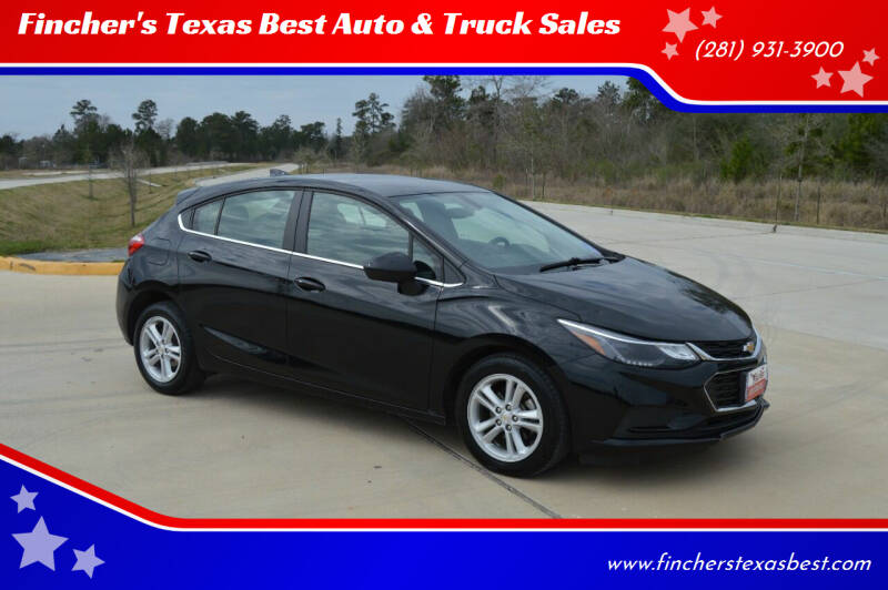 2018 Chevrolet Cruze for sale at Fincher's Texas Best Auto & Truck Sales in Tomball TX