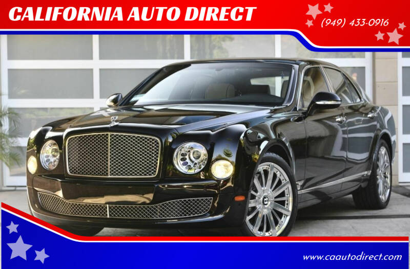 2015 Bentley Mulsanne for sale at CALIFORNIA AUTO DIRECT in Costa Mesa CA