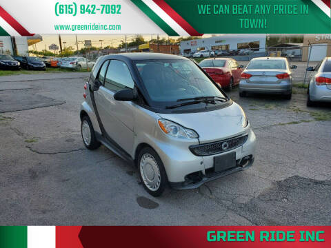 2015 Smart fortwo for sale at Green Ride Inc in Nashville TN