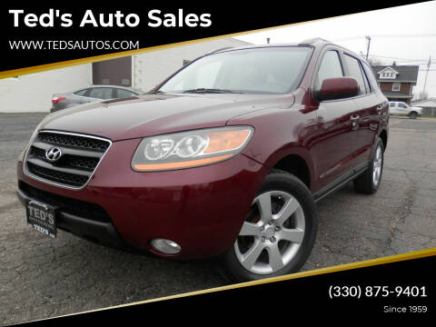 2008 Hyundai Santa Fe for sale at Ted's Auto Sales in Louisville OH