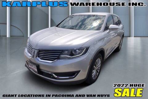 2016 Lincoln MKX for sale at Karplus Warehouse in Pacoima CA