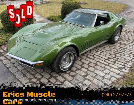 1972 Chevrolet Corvette for sale at Eric's Muscle Cars in Clarksburg MD