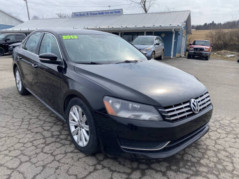 2013 Volkswagen Passat for sale at HACKETT & SONS LLC in Nelson PA