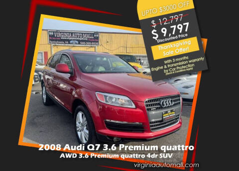 2008 Audi Q7 for sale at Virginia Auto Mall in Woodford VA