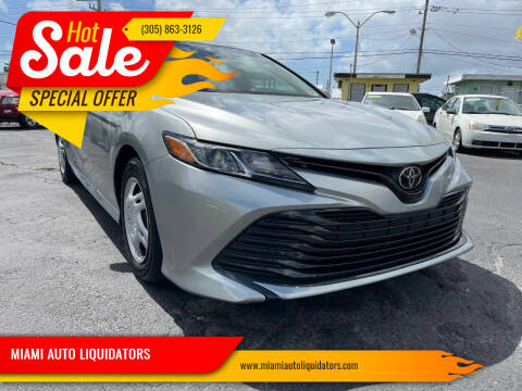2018 Toyota Camry for sale at MIAMI AUTO LIQUIDATORS in Miami FL