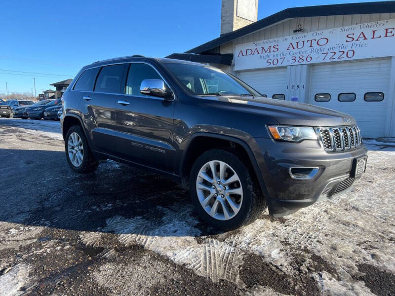 2017 Jeep Grand Cherokee for sale at Adams Auto Sales Inc in Mankato MN