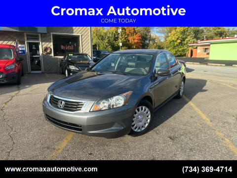 2010 Honda Accord for sale at Cromax Automotive in Ann Arbor MI