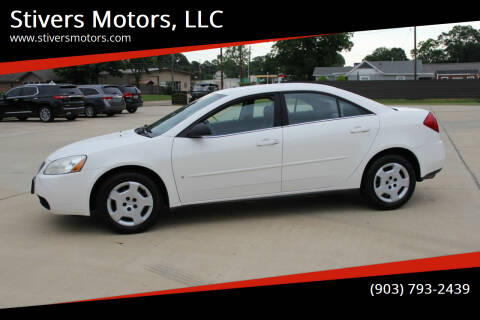 2007 Pontiac G6 for sale at Stivers Motors, LLC in Nash TX