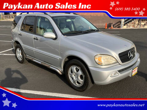 2002 Mercedes-Benz M-Class for sale at Paykan Auto Sales Inc in San Diego CA