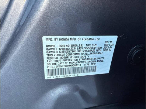 2019 Honda Pilot Touring