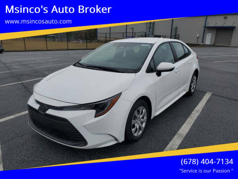 2023 Toyota Corolla for sale at Msinco's Auto Broker in Snellville GA