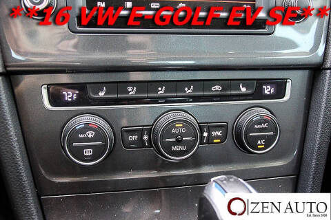 2016 Volkswagen e-Golf SE