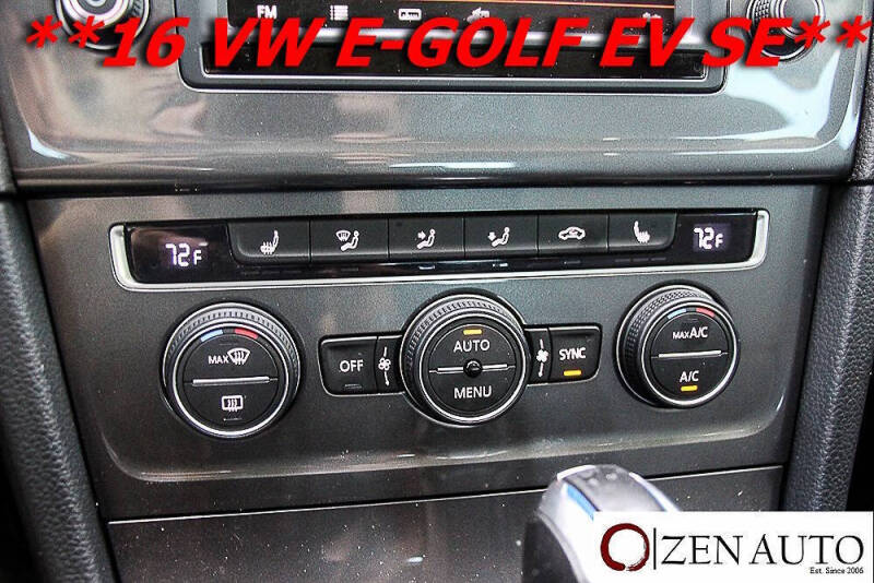 2016 Volkswagen e-Golf SE