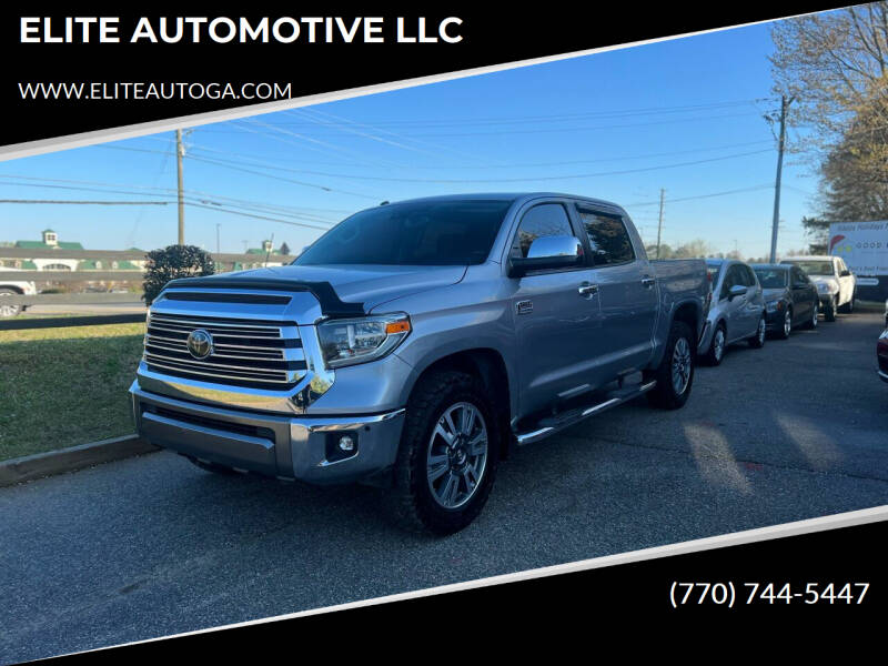 2018 Toyota Tundra for sale at ELITE AUTOMOTIVE LLC in Alpharetta GA