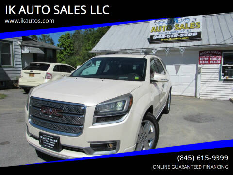 2013 GMC Acadia for sale at IK AUTO SALES LLC in Goshen NY
