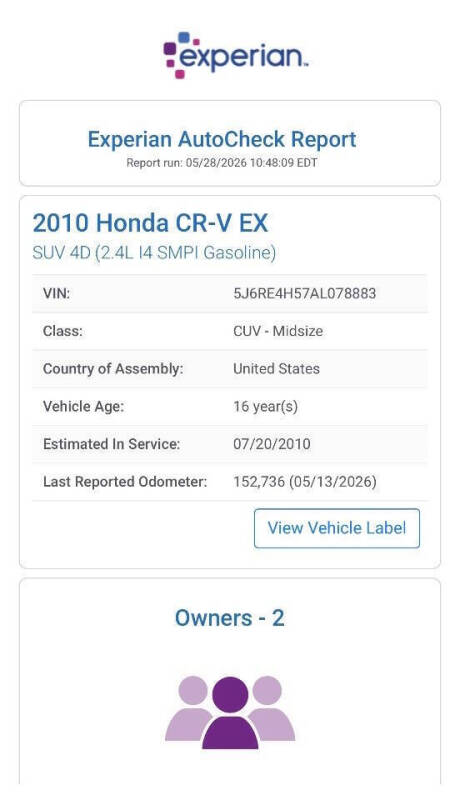 2010 Honda CR-V EX