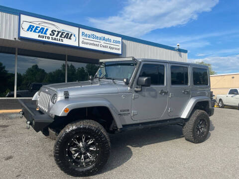 2016 Jeep Wrangler Unlimited for sale at Real Steal Auto Sales & Repair Inc in Gastonia NC