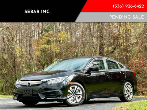 2018 Honda Civic for sale at Sebar Inc. in Greensboro NC