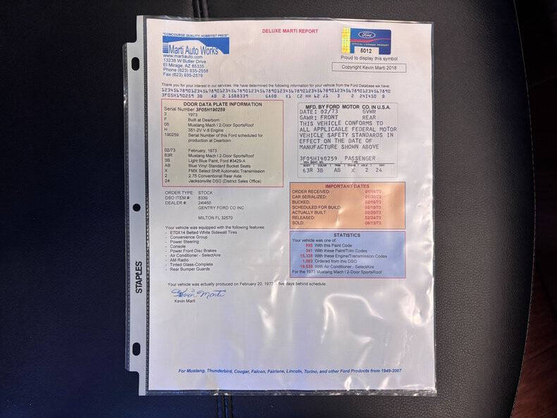 1973 Ford Mustang