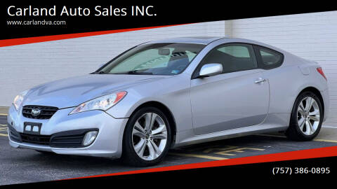 2011 Hyundai Genesis Coupe for sale at Carland Auto Sales INC. in Portsmouth VA
