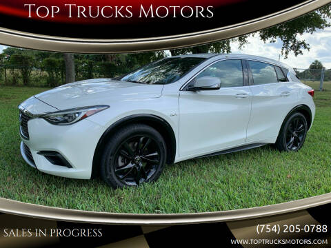 2017 Infiniti QX30 for sale at Top Trucks Motors in Pompano Beach FL