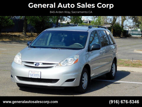 2006 Toyota Sienna for sale at General Auto Sales Corp in Sacramento CA
