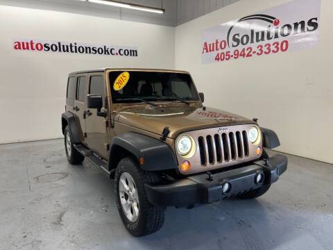 2015 Jeep Wrangler Unlimited for sale at Auto Solutions in Warr Acres OK