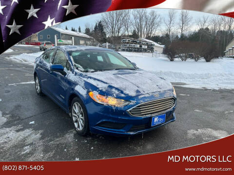 2017 Ford Fusion Hybrid for sale at MD Motors LLC in Williston VT