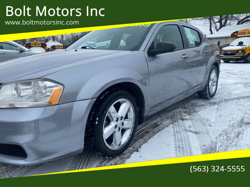 2013 Dodge Avenger for sale at Bolt Motors Inc in Davenport IA