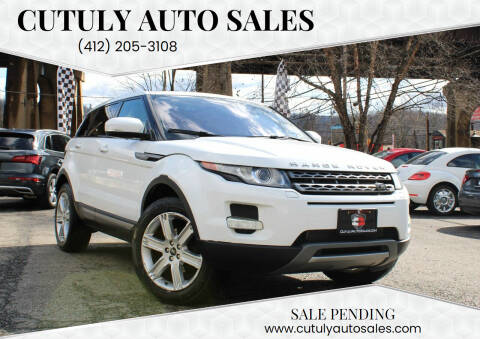 2013 Land Rover Range Rover Evoque for sale at Cutuly Auto Sales in Pittsburgh PA