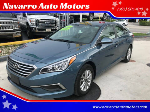 2017 Hyundai Sonata for sale at Navarro Auto Motors in Hialeah FL