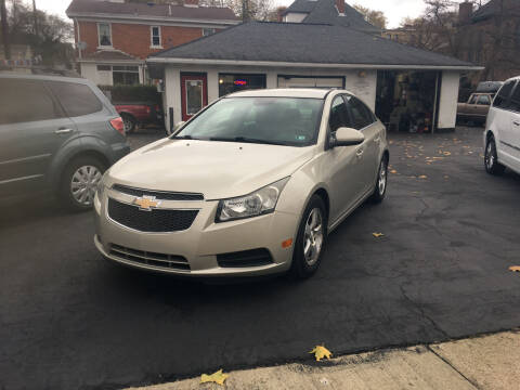 2013 Chevrolet Cruze for sale at L & M AUTO SALES in New Brighton PA