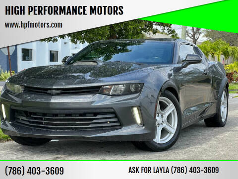2016 Chevrolet Camaro for sale at HIGH PERFORMANCE MOTORS in Hollywood FL