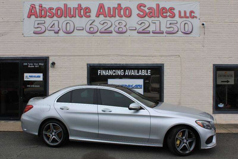 2015 Mercedes-Benz C-Class for sale at Absolute Auto Sales in Fredericksburg VA