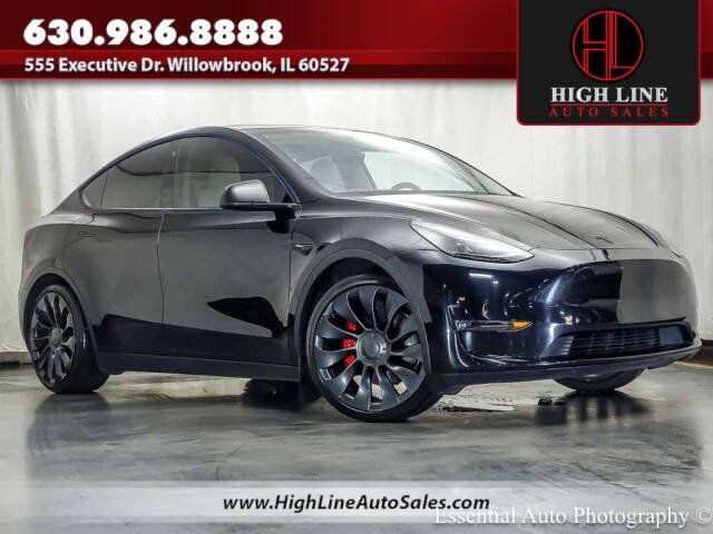 Black 2022 Tesla Model Y Performance AWD Performance 4dr Crossover 1