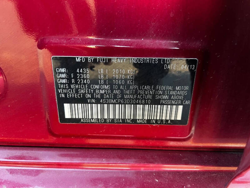 2013 Subaru Legacy 2.5i Limited