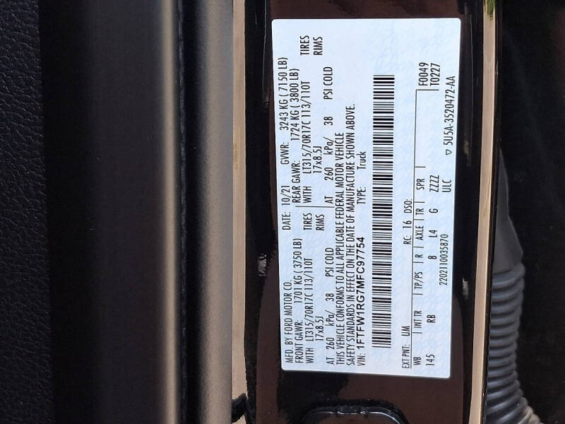 2021 Ford F-150 Raptor