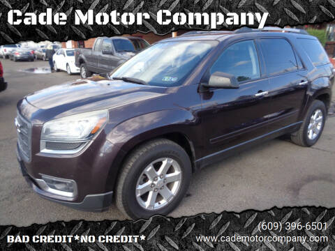 2015 GMC Acadia for sale at Cade Motor Company in Lawrence Township NJ