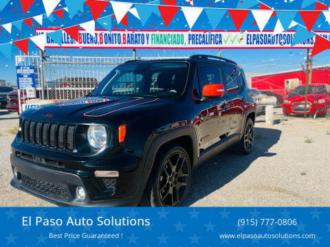 2020 Jeep Renegade for sale at El Paso Auto Solutions in El Paso TX