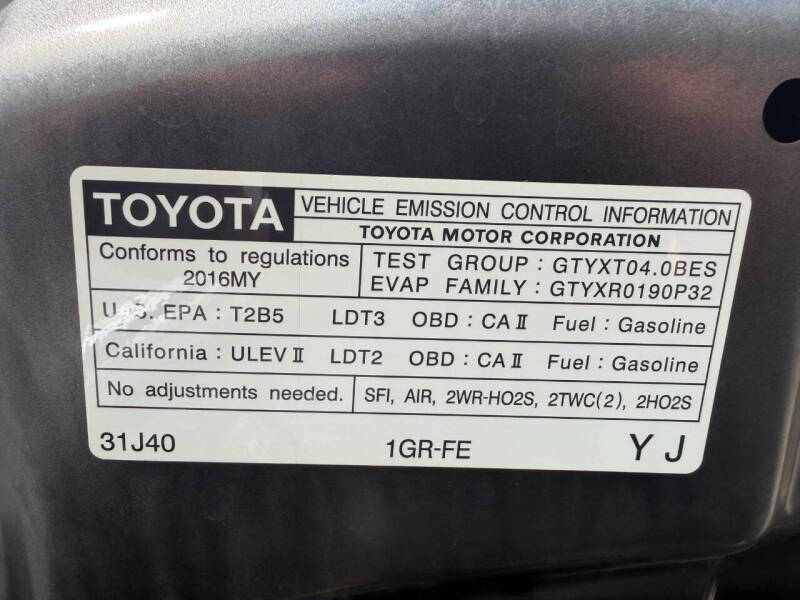 2016 Toyota 4Runner SR5