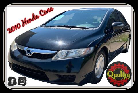 2010 Honda Civic for sale at Quality Automotive Group, Inc in Murfreesboro TN