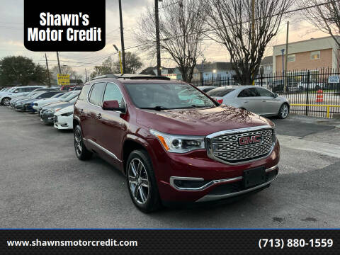 2018 GMC Acadia for sale at Shawn's Motor Credit in Houston TX