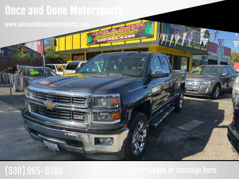 2014 Chevrolet Silverado 1500 for sale at Once and Done Motorsports in Chico CA