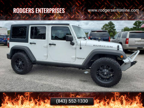 2015 Jeep Wrangler Unlimited for sale at Rodgers Enterprises in North Charleston SC