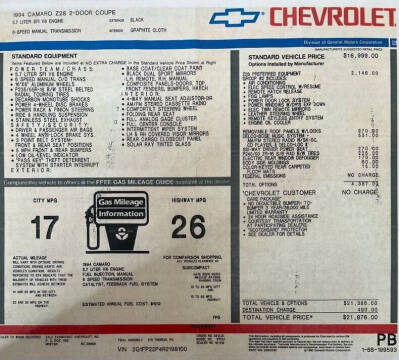 1994 Chevrolet Camaro Z28