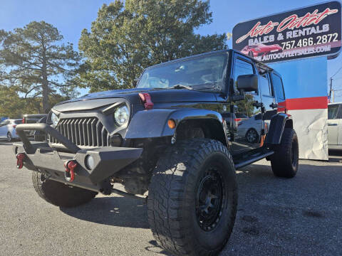 2015 Jeep Wrangler Unlimited for sale at Auto Outlet Sales and Rentals in Norfolk VA