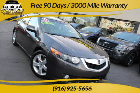 2010 Acura TSX for sale at West Coast Auto Sales Center in Sacramento CA