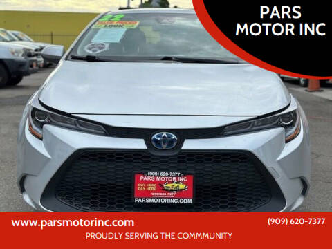 2022 Toyota Corolla Hybrid for sale at PARS MOTOR INC in Pomona CA