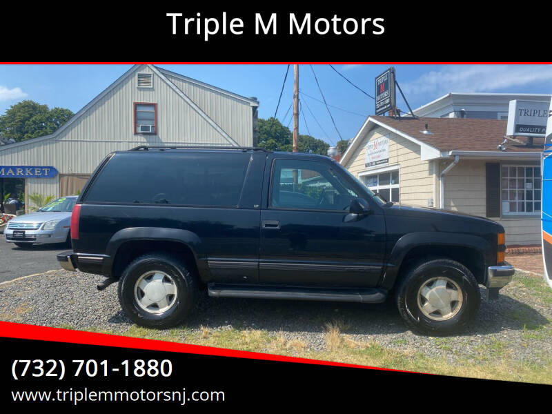 1996 Chevrolet Tahoe for sale at Triple M Motors in Point Pleasant NJ